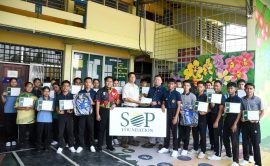 Handover at SMK Tatau